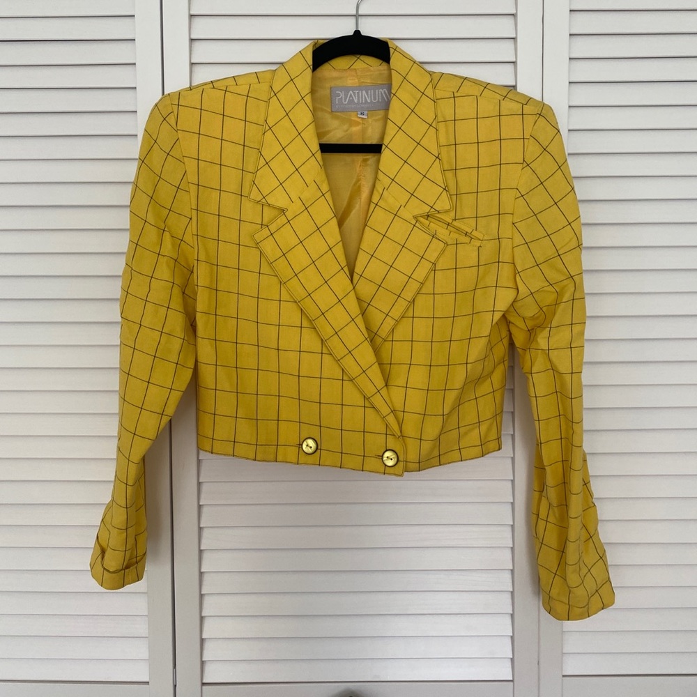 Vintage 80s cropped blazer